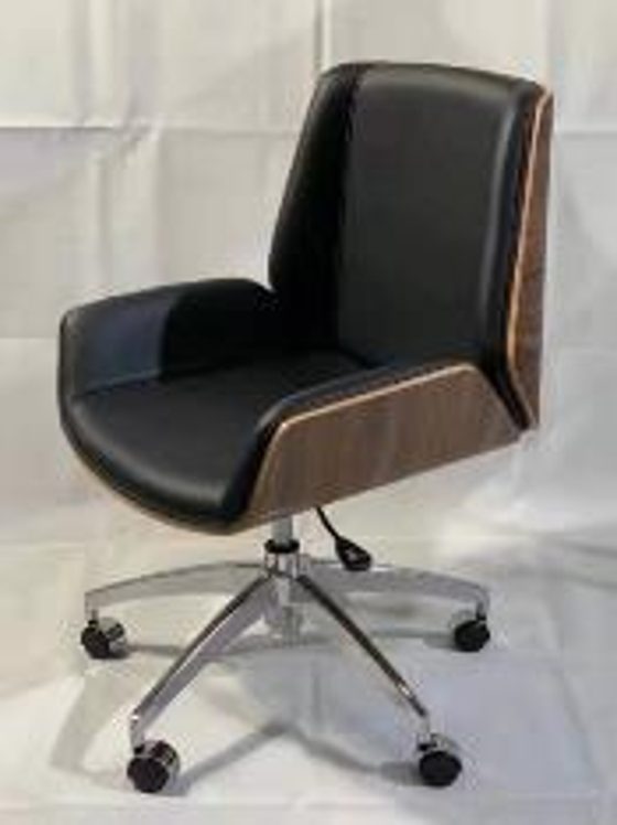 皮椅 D601A-1 胡桃色后板 防渗胶工艺